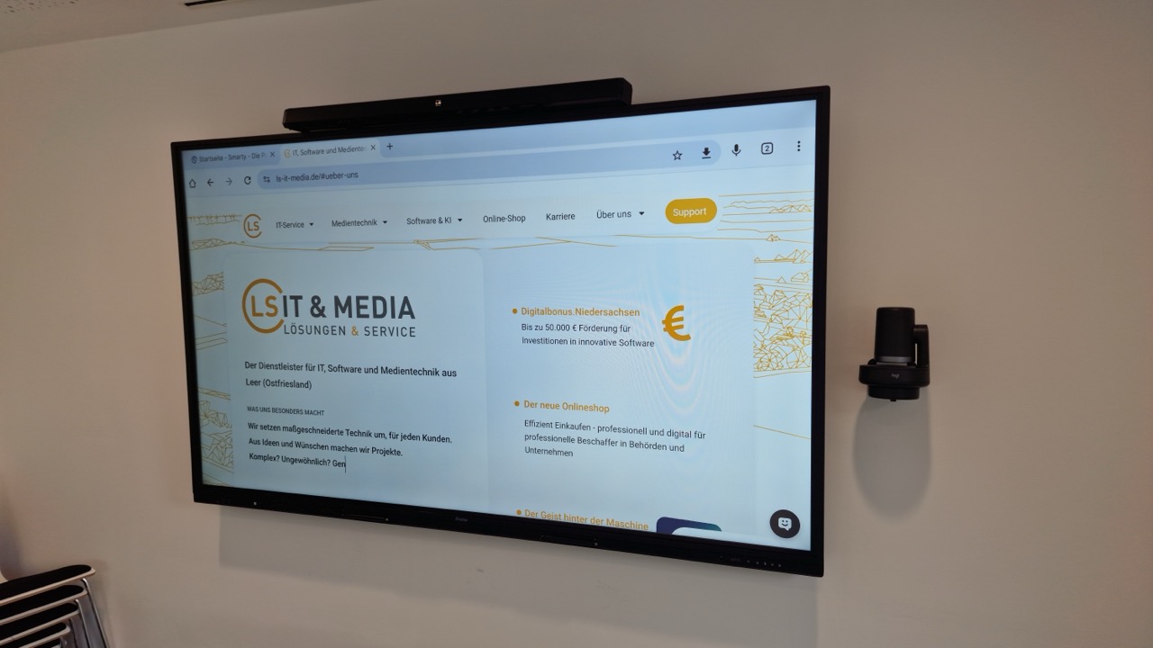 Einfaches Konferenzsetup für new media company in Rastede
